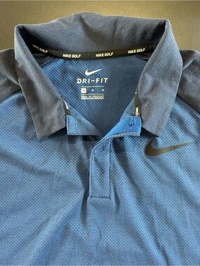 Nike Men's Two-Tone Blue Polo